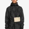 Mens Quiksilver Snow Jackets | Sammy Carlson Stretch Quest Technical Snow Jacket Tie Dye True Black