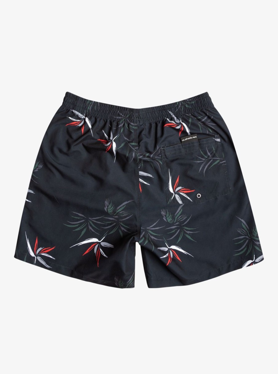 Mens Quiksilver Elastic Waist | Everyday Mix 17" Volleys Black