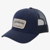 Mens Quiksilver Hats | Reeled In Trucker Hat Navy Blazer