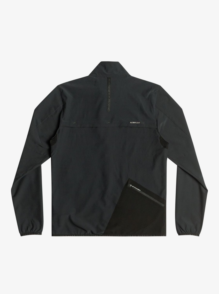 Mens Quiksilver Jackets | Cross Over Lightweight Jacket Black