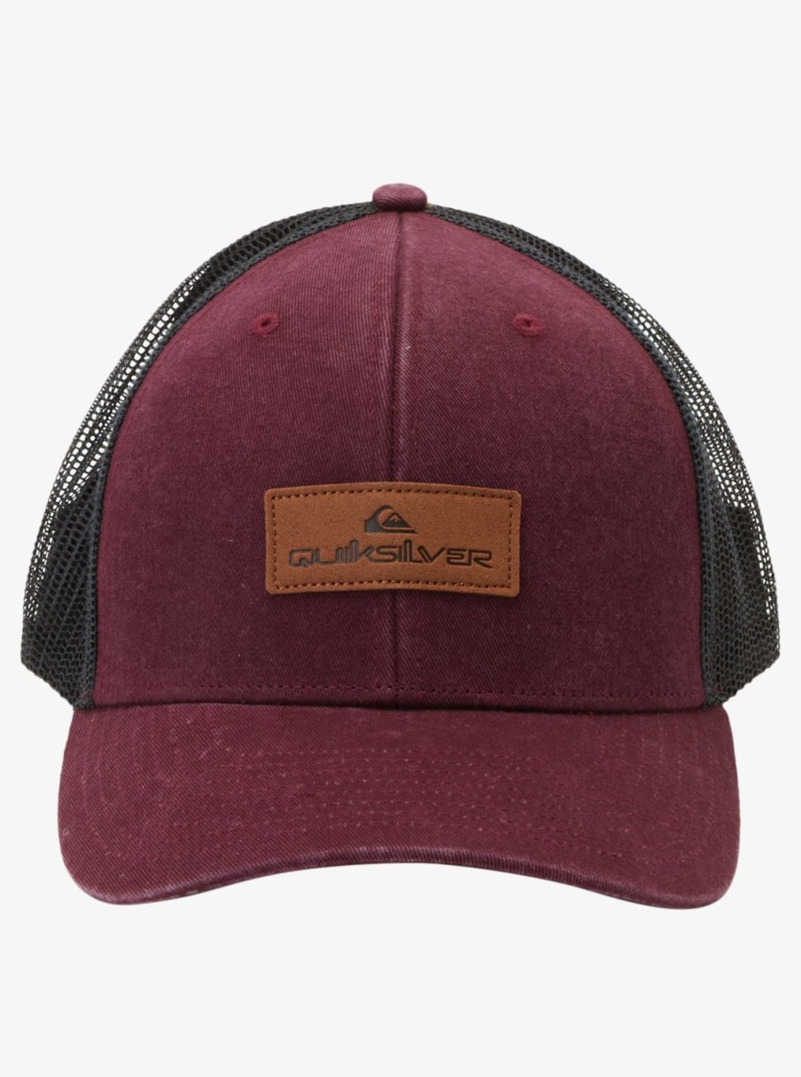 Mens Quiksilver Hats | Down The Hatch Trucker Hat Wine