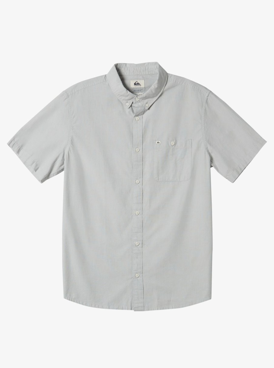 Mens Quiksilver Shirts & Polos | Winfall Short Sleeve Shirt Sleet