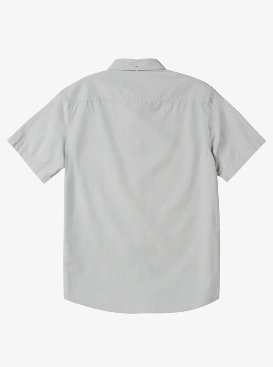 Mens Quiksilver Shirts & Polos | Winfall Short Sleeve Shirt Sleet