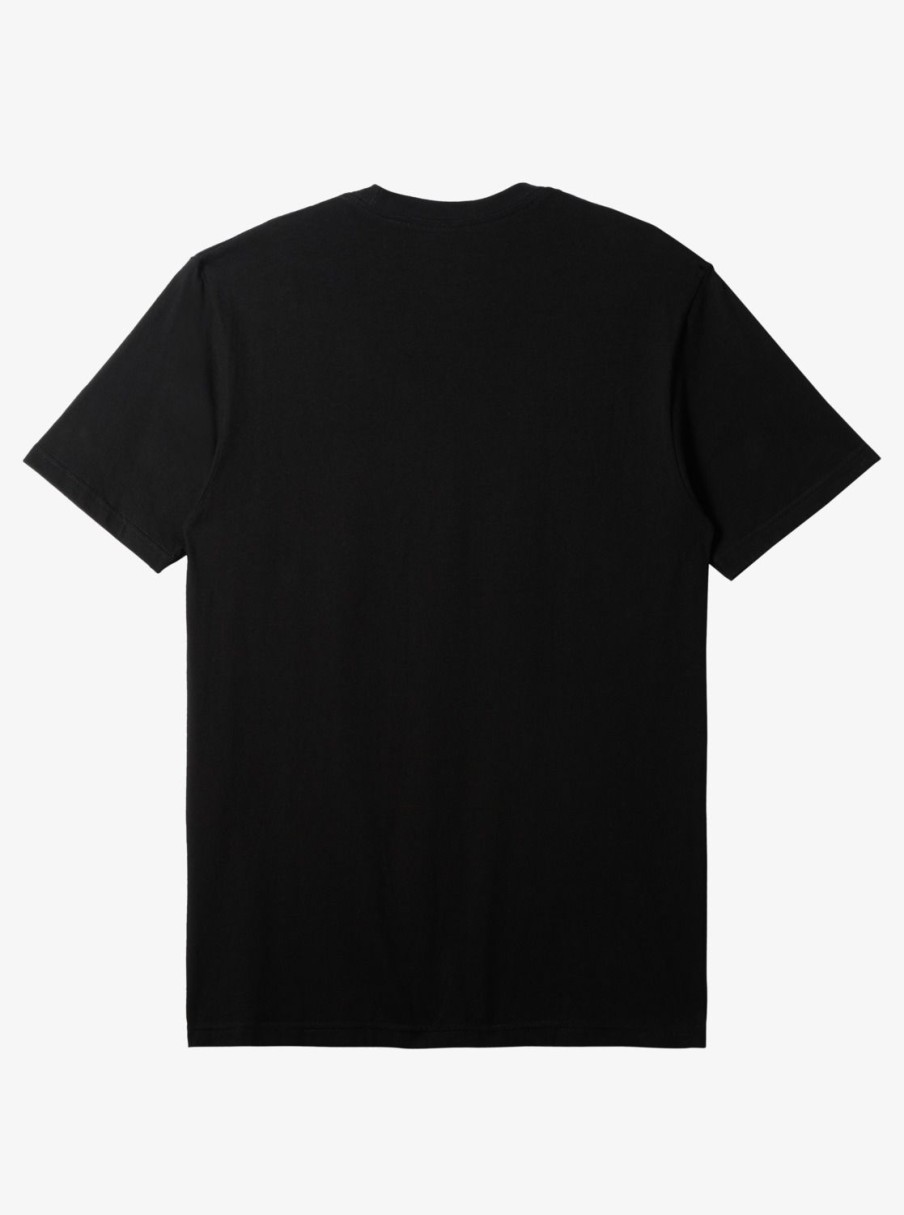 Mens Quiksilver Tees | Land Down Under T-Shirt Black