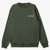 Mens Quiksilver Shirts & Polos | No Control Crew Fleece Crew Neck Sweatshirt Climbing Ivy