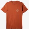 Mens Quiksilver Tees | Scenic View T-Shirt Baked Clay