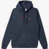 Mens Quiksilver Sweatshirts & Hoodies | Keller Fleece Top Navy Blazer Heather