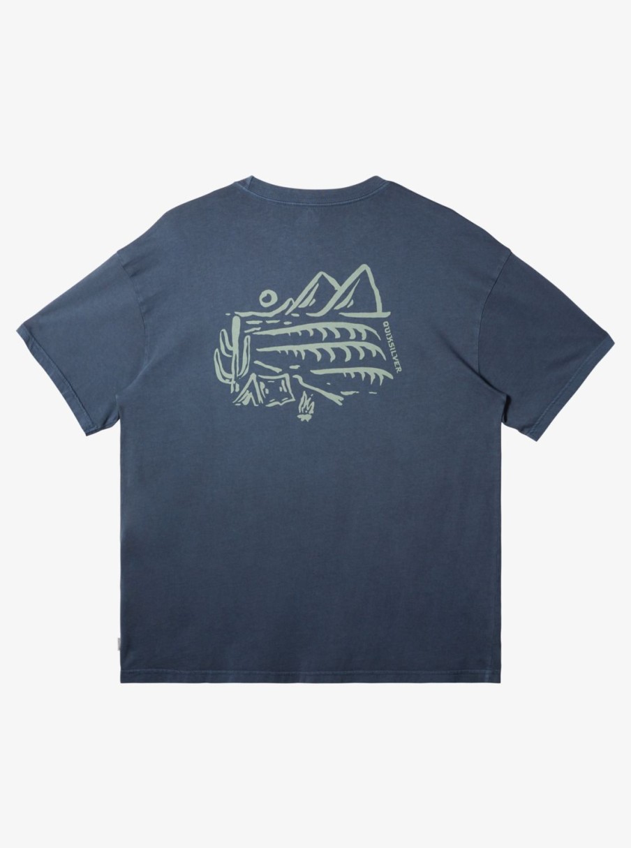 Mens Quiksilver Tees | Silver Lining T-Shirt Dark Slate