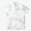 Mens Quiksilver Shirts & Polos | Waterman Right Point Short Sleeve Shirt Antique White Right Point