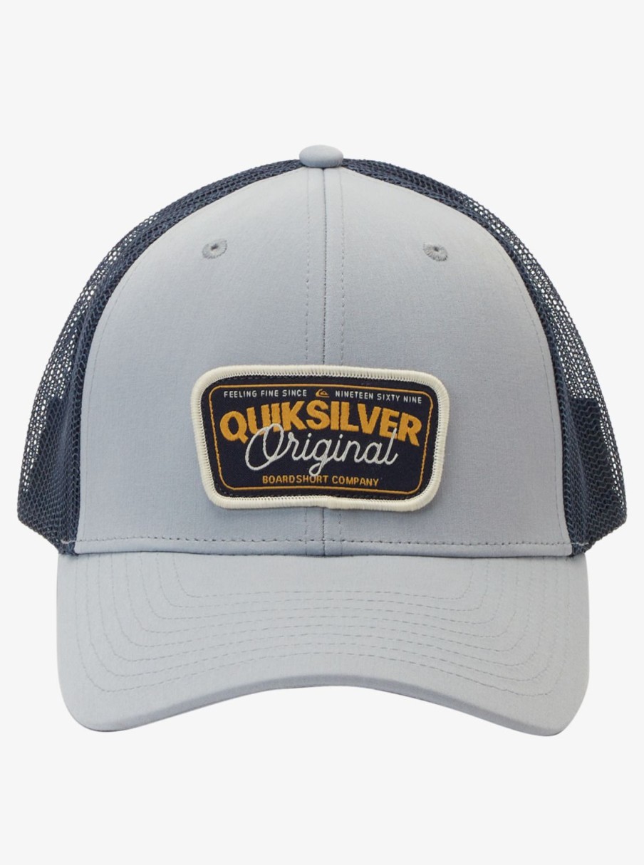 Mens Quiksilver Hats | Reeled In Trucker Hat Sleet