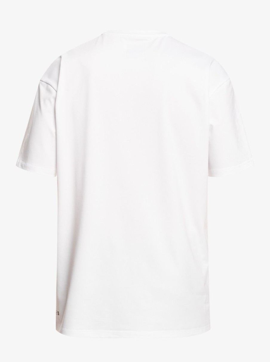 Mens Quiksilver Rashguards | Solid Streak Short Sleeve Upf 50 Surf Tee White