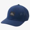 Mens Quiksilver Hats | Waterman Perf Turf Snapback Hat Insignia Blue