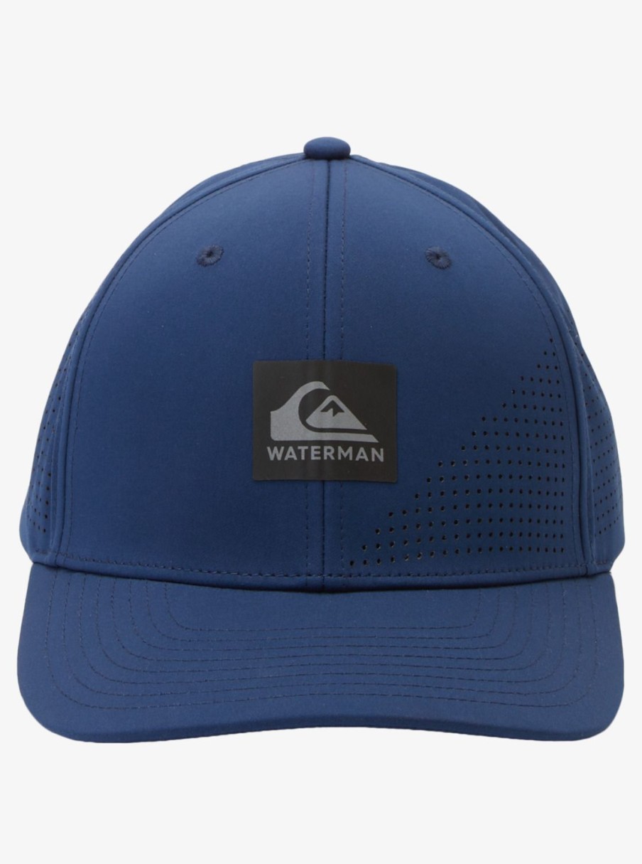 Mens Quiksilver Hats | Waterman Perf Turf Snapback Hat Insignia Blue