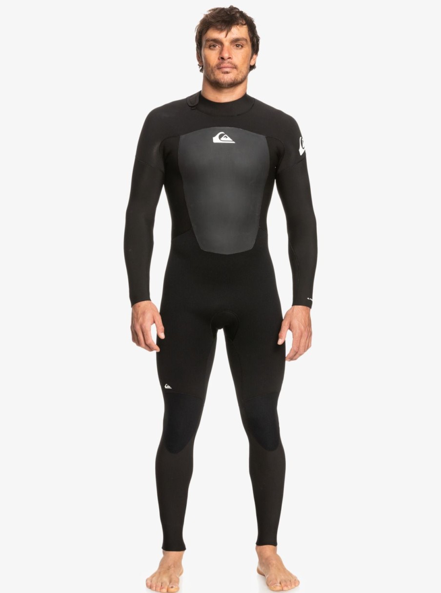 Mens Quiksilver Wetsuits | 3/2Mm Prologue Back Zip Wetsuit Black