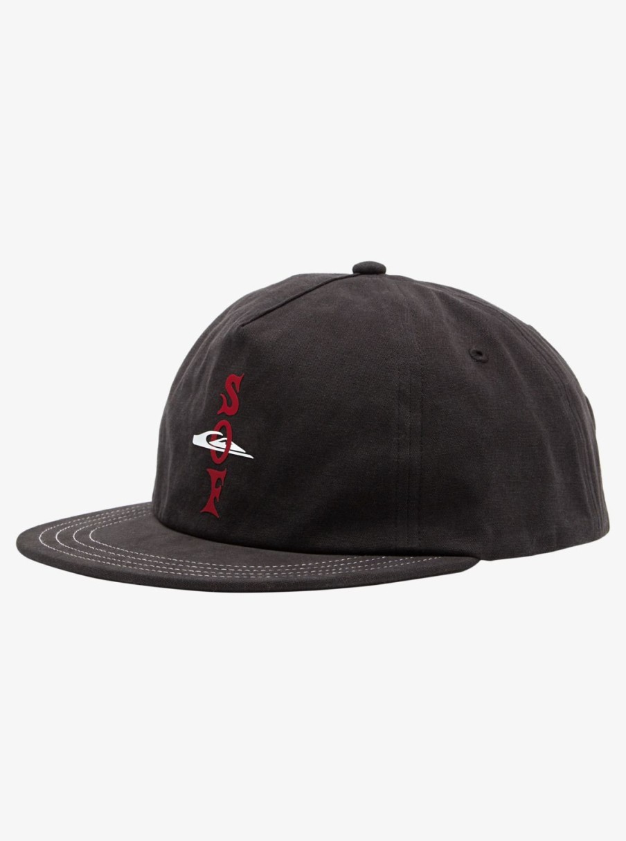 Mens Quiksilver Hats | Diablo Of Fortune Snapback Hat Black