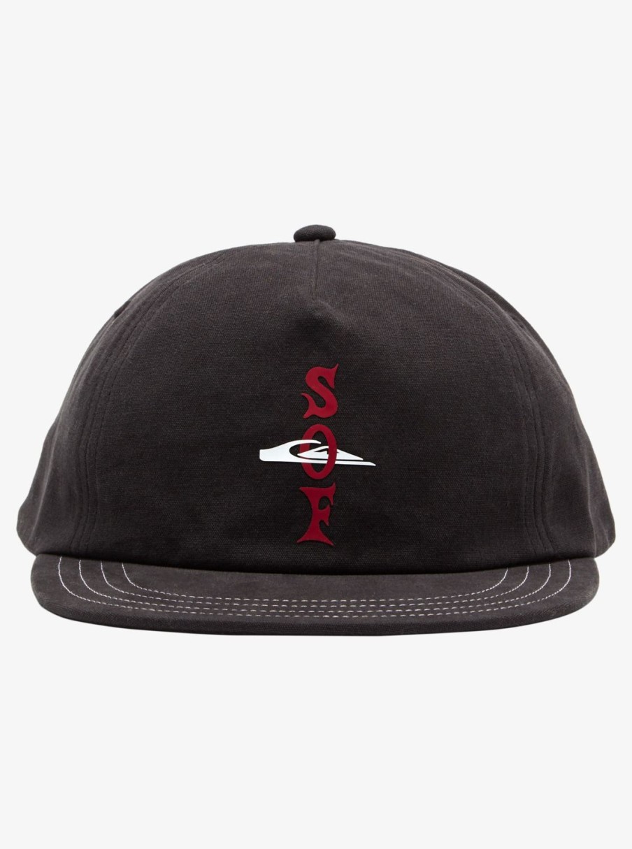 Mens Quiksilver Hats | Diablo Of Fortune Snapback Hat Black