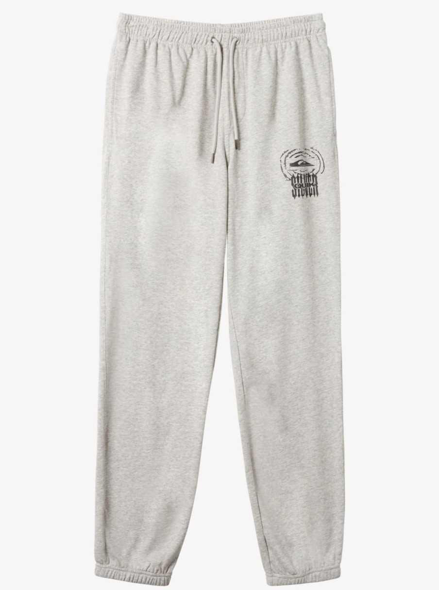 Mens Quiksilver Pants | Smash & Grab Fleece Sweatpants Athletic Heather