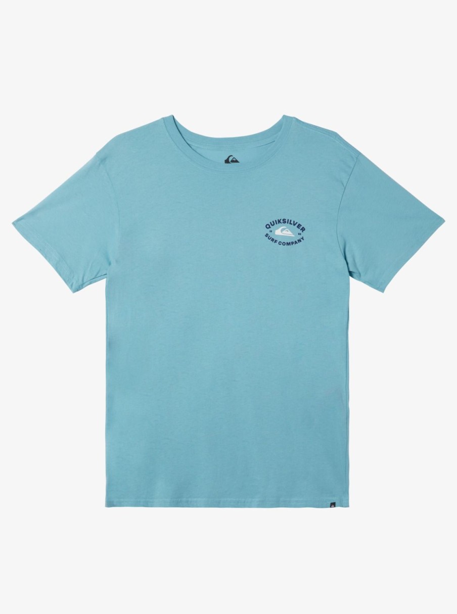 Mens Quiksilver Tees | Stay In Bounds T-Shirt Reef Waters