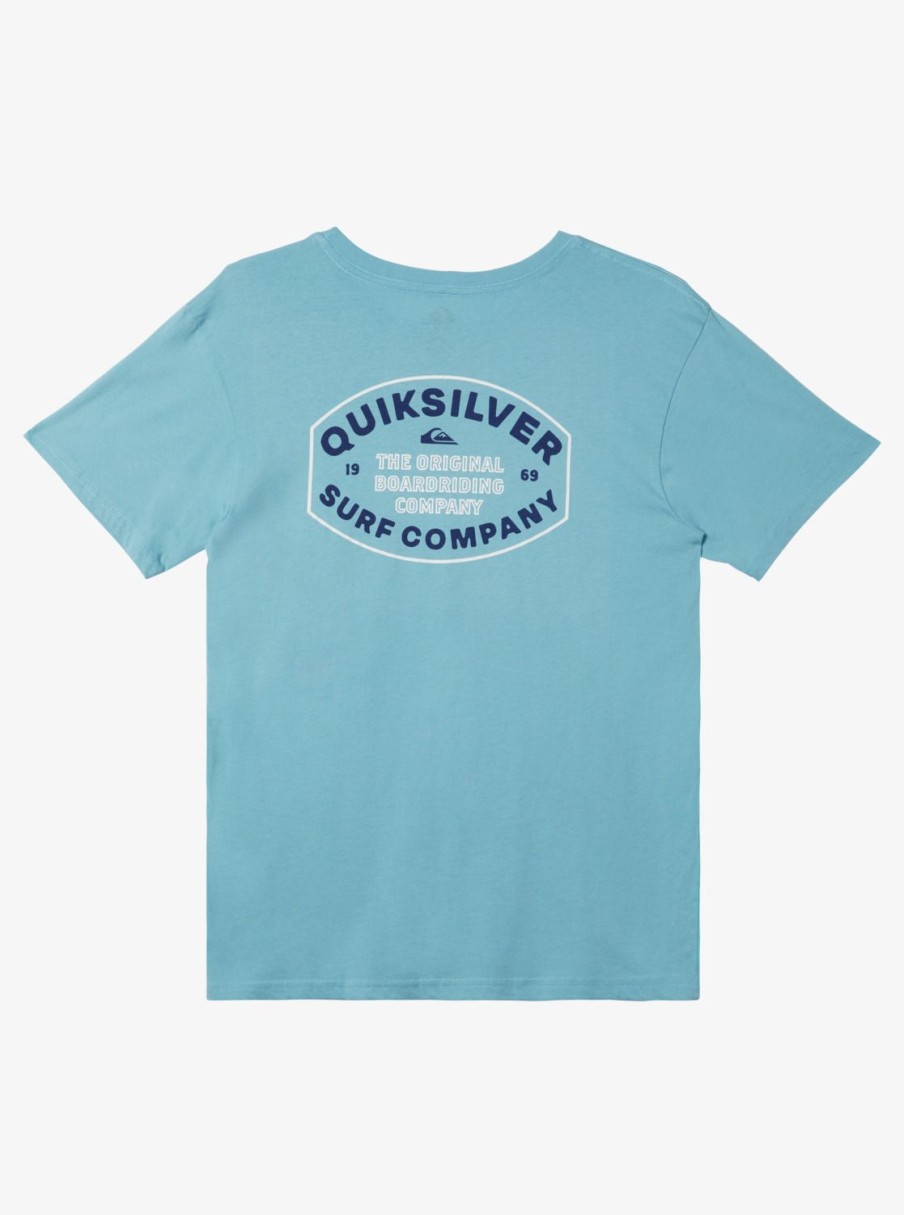 Mens Quiksilver Tees | Stay In Bounds T-Shirt Reef Waters