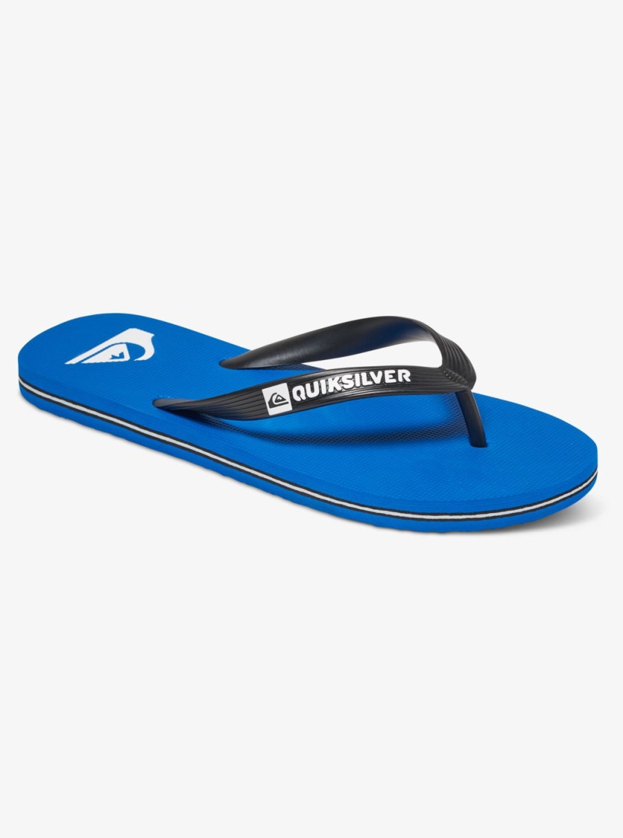 Mens Quiksilver Sandals | Molokai Flip-Flops Black/Blue/Black