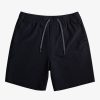 Boys Quiksilver Shorts | Boy'S 2-7 Ocean Elastic Waist 14" Amphibian Boardshorts Black