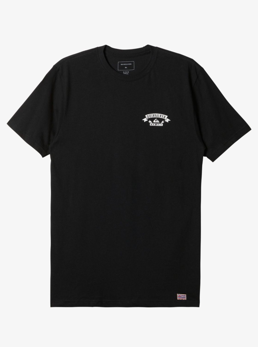 Mens Quiksilver Tees | Hi Flirting With Danger T-Shirt Black