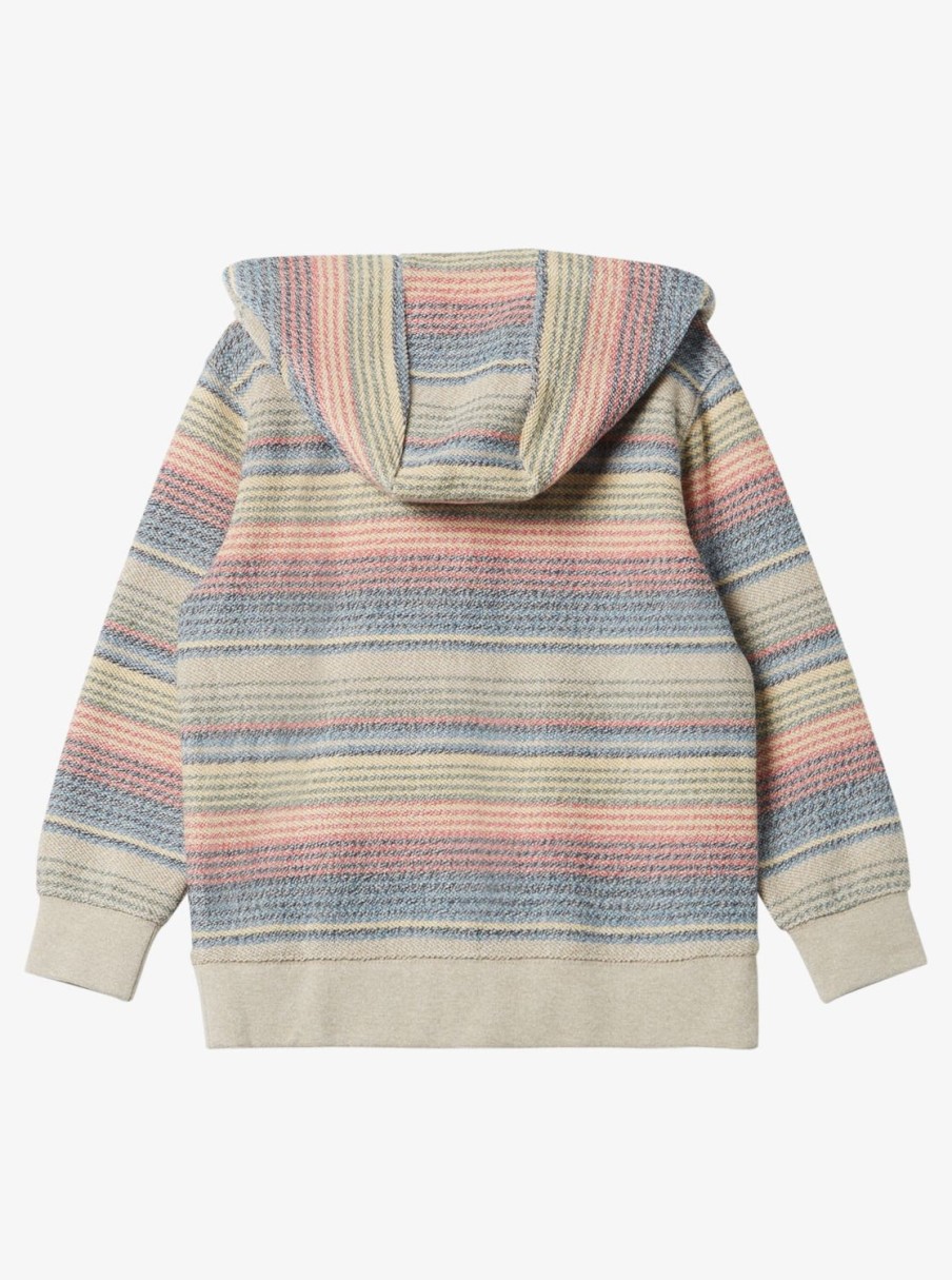 Boys Quiksilver Sweatshirts & Hoodies | Boy'S 2-7 Great Otway Zip-Up Hoodie Plaza Taupe Great Otway