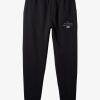 Mens Quiksilver Pants | Emboss Slim Joggers Black