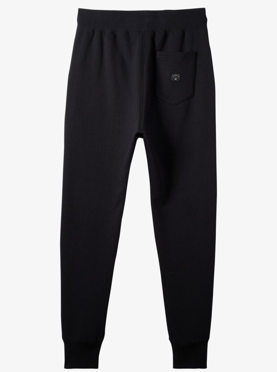 Mens Quiksilver Pants | Emboss Slim Joggers Black