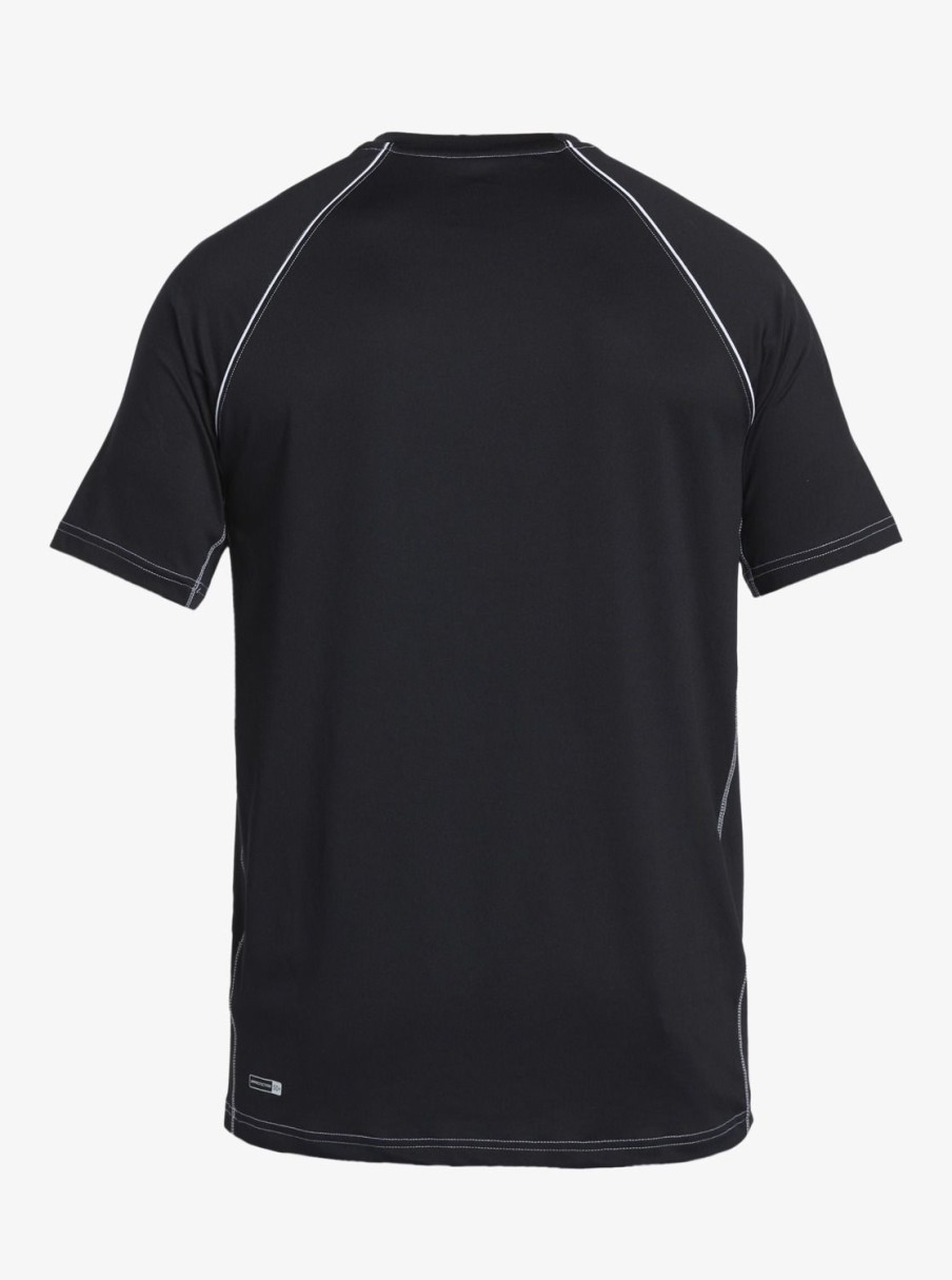 Mens Quiksilver Rashguards | Saturn Surf Tee Short Sleeve Surf Tee Black