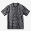 Waterman Quiksilver | Waterman Paradise Day Short Sleeve Shirt Black Paradise Bay