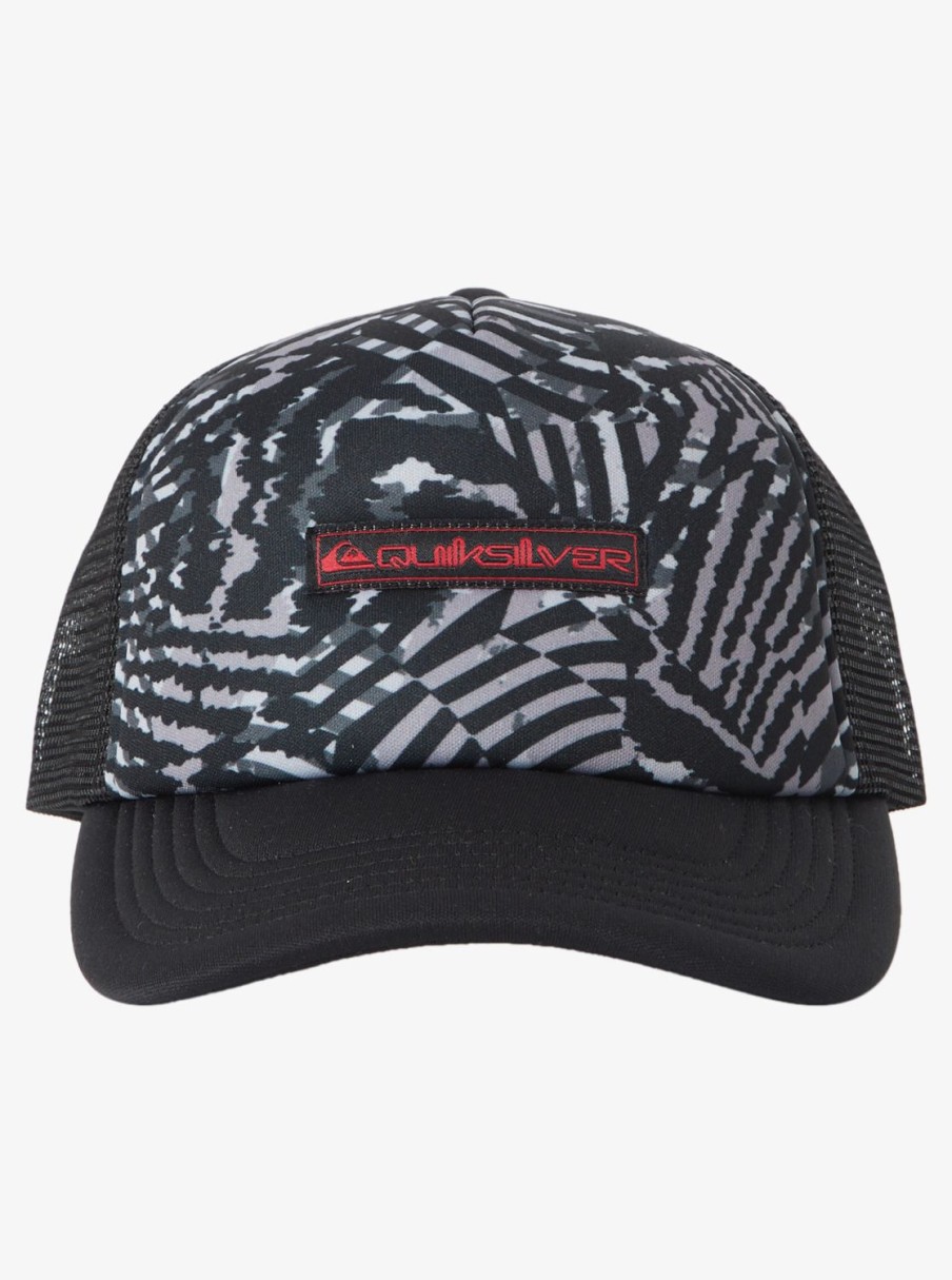 Boys Quiksilver Hats | Boy'S 8-16 Vulture Coop Trucker Hat Jet Black