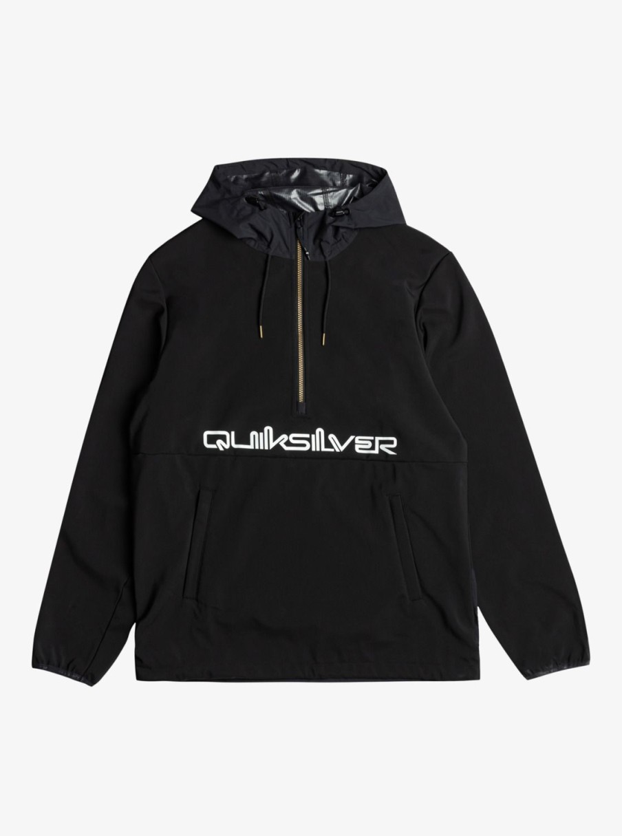 Mens Quiksilver Layers | Live For The Ride Softshelll Technical Hoodie True Black