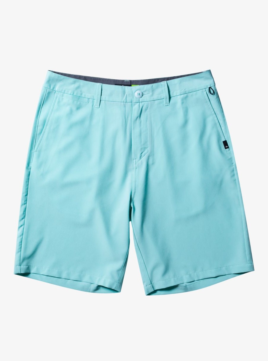 Mens Quiksilver Boardshorts | Ocean Union Amphibian 20" Hybrid Shorts Angel Blue