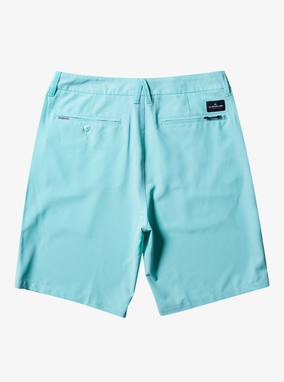 Mens Quiksilver Boardshorts | Ocean Union Amphibian 20" Hybrid Shorts Angel Blue