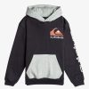 Boys Quiksilver Sweatshirts & Hoodies | Boy'S 8-16 Omni Logo Hoodie Black