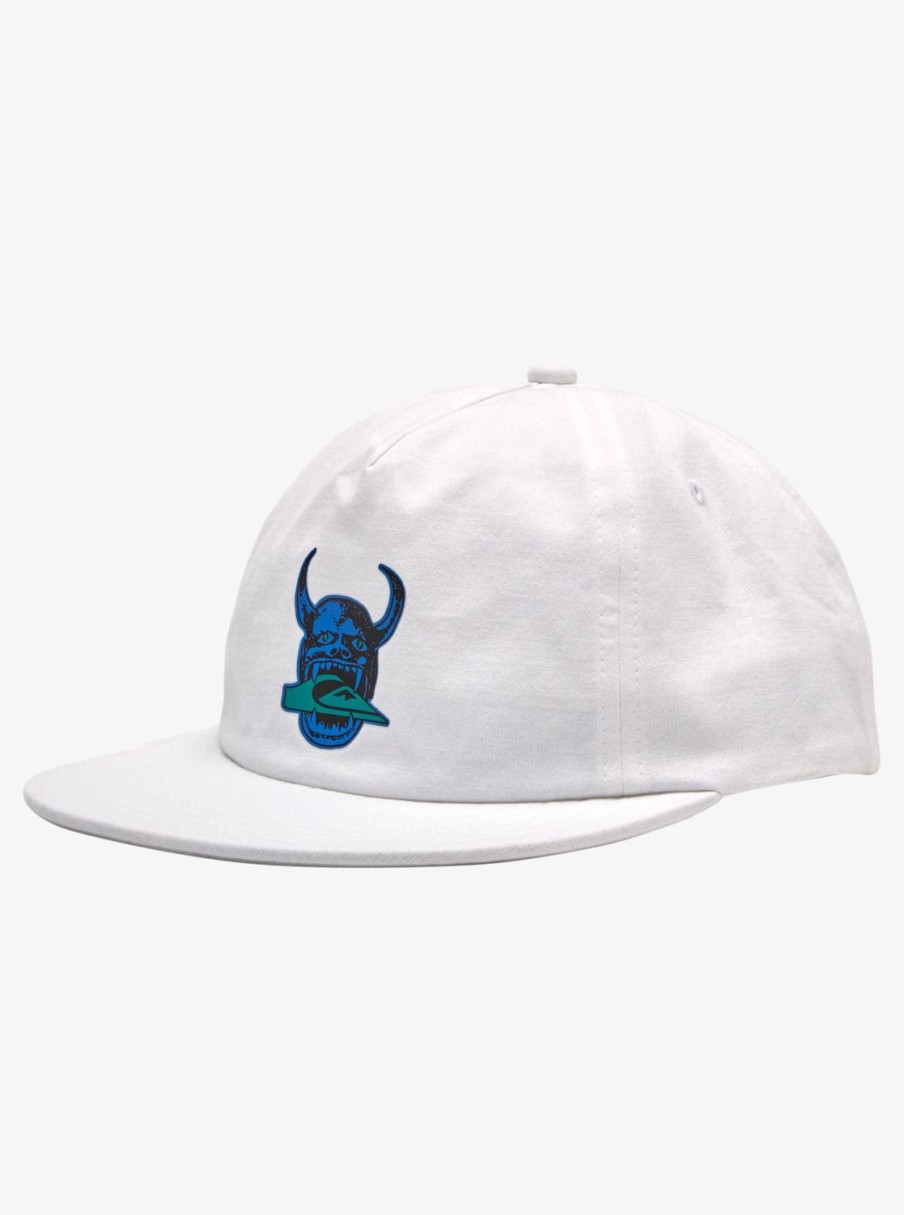 Mens Quiksilver Hats | Diablo Of Fortune Snapback Hat White