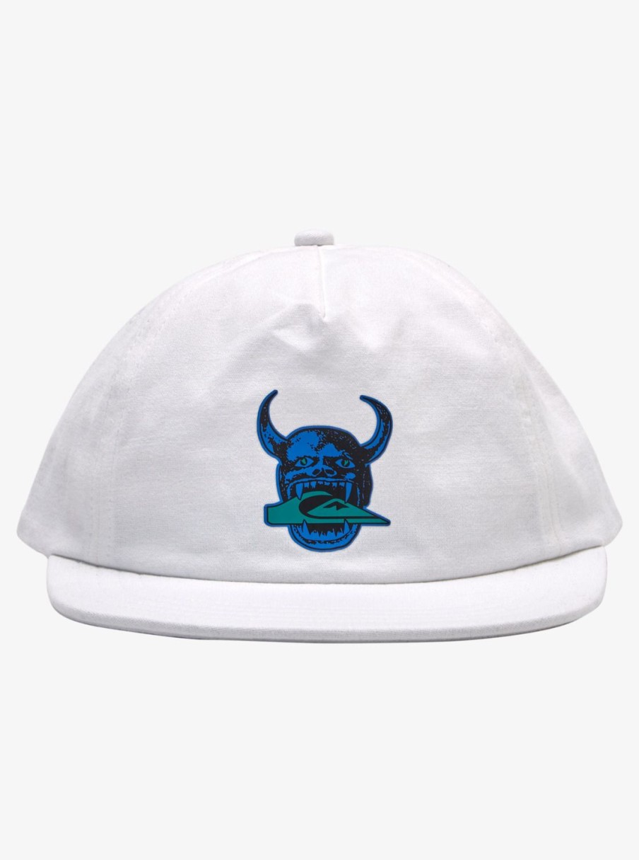 Mens Quiksilver Hats | Diablo Of Fortune Snapback Hat White