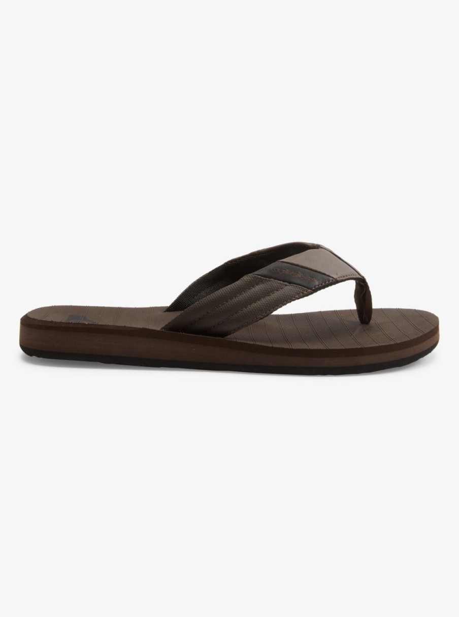 Mens Quiksilver Sandals | Carver Tropics Sandals Brown/Brown/Black