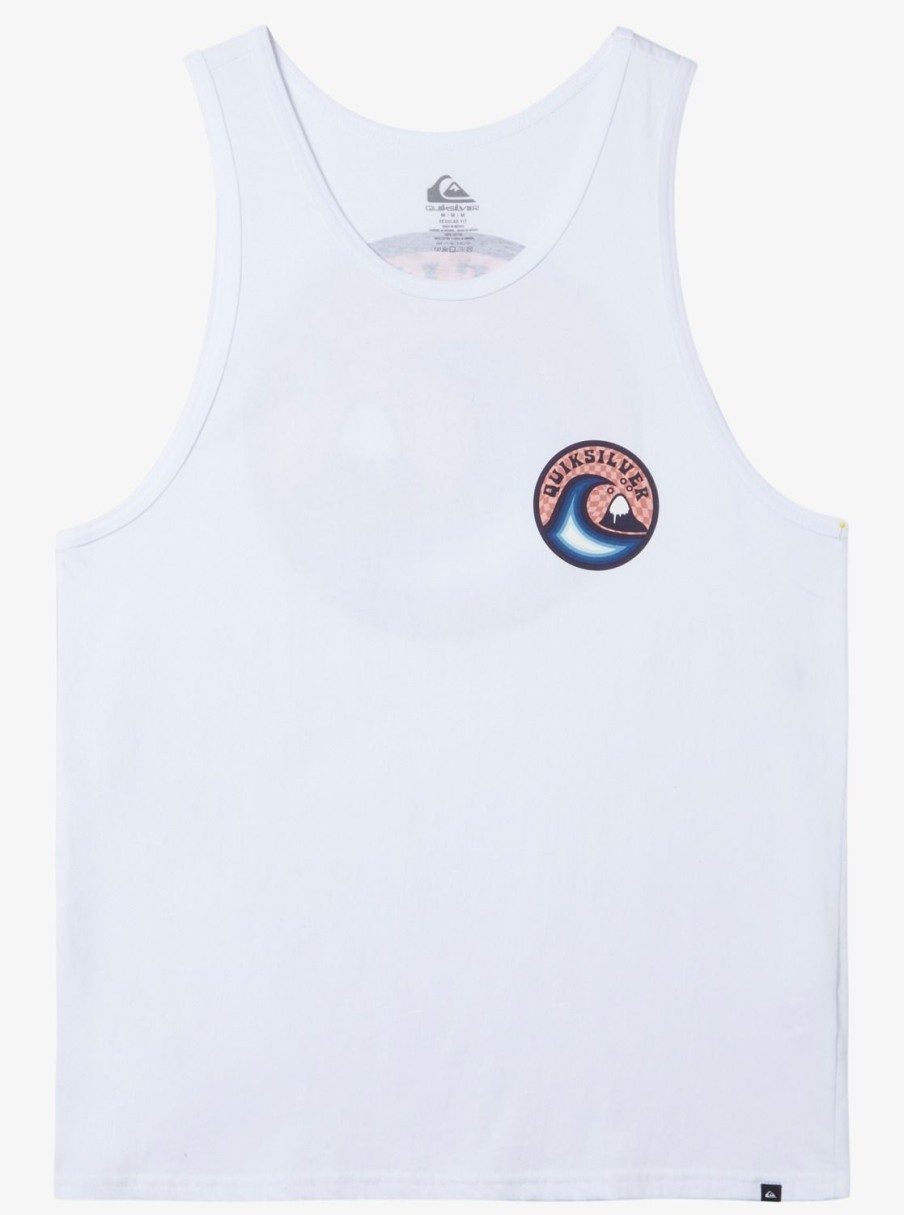 Mens Quiksilver Tees | Feelin The Vibe Tank Mt1 T-Shirt White