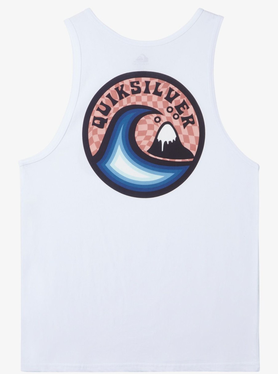 Mens Quiksilver Tees | Feelin The Vibe Tank Mt1 T-Shirt White