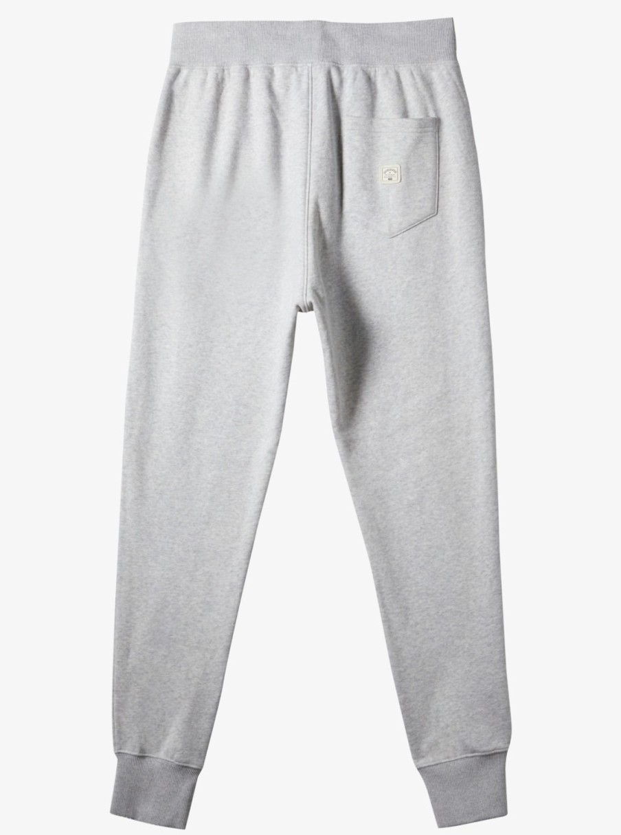 Mens Quiksilver Pants | Emboss Slim Joggers Light Grey Heather