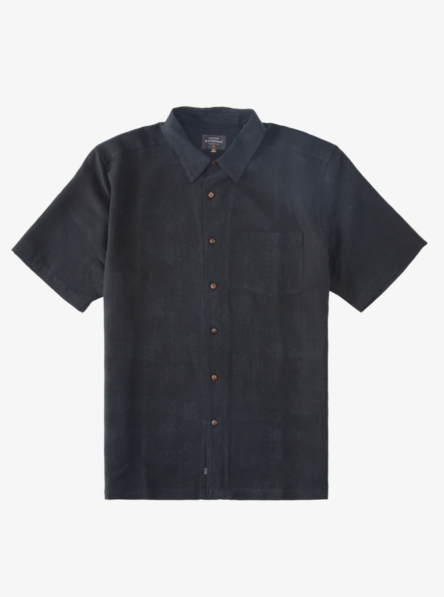 Waterman Quiksilver | Waterman Manele Bay Short Sleeve Shirt Black