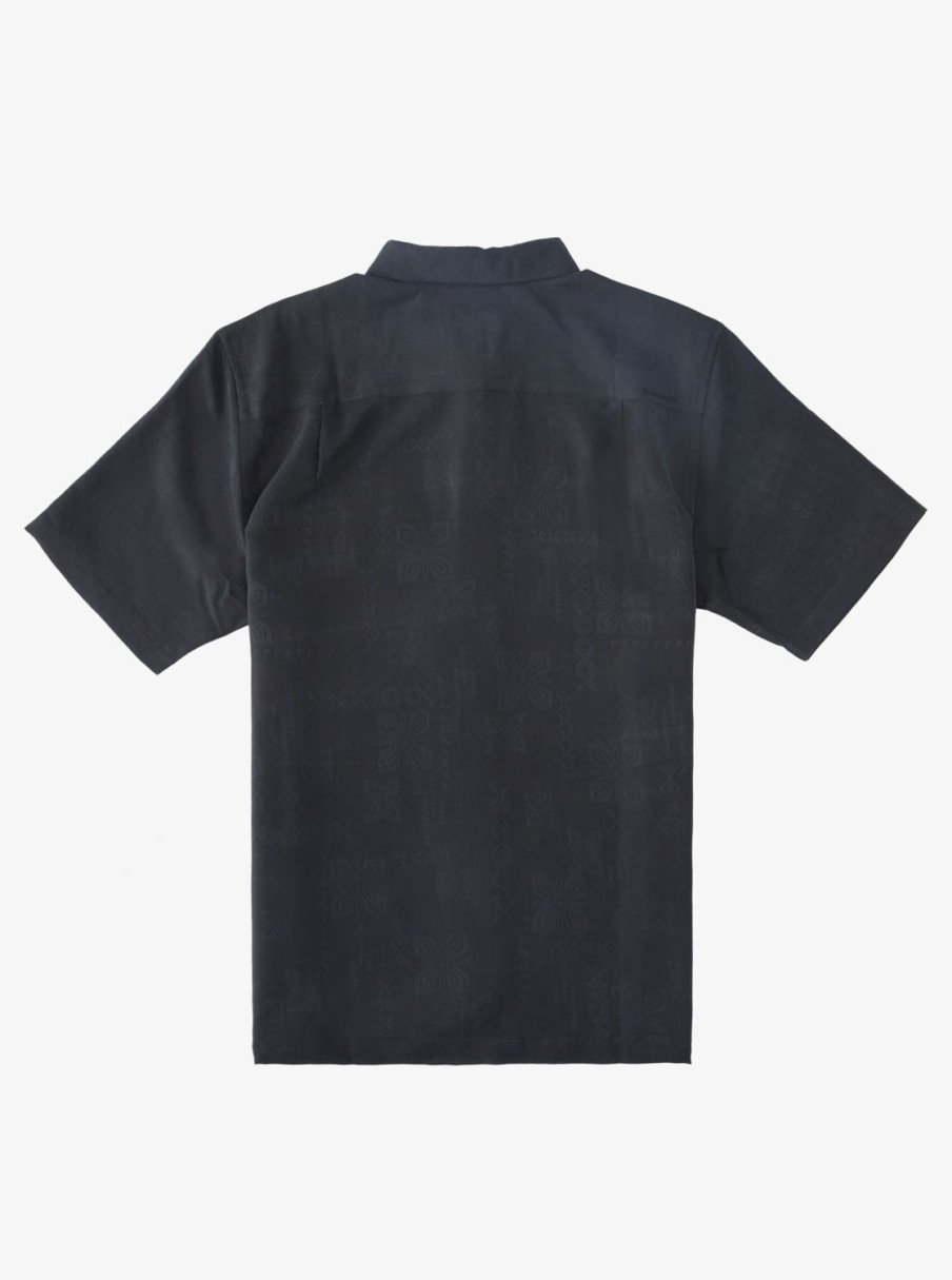 Waterman Quiksilver | Waterman Manele Bay Short Sleeve Shirt Black