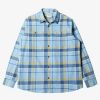 Waterman Quiksilver | Waterman Lower Ridge Flannel Shirt Dusk Blue Lower Ridge