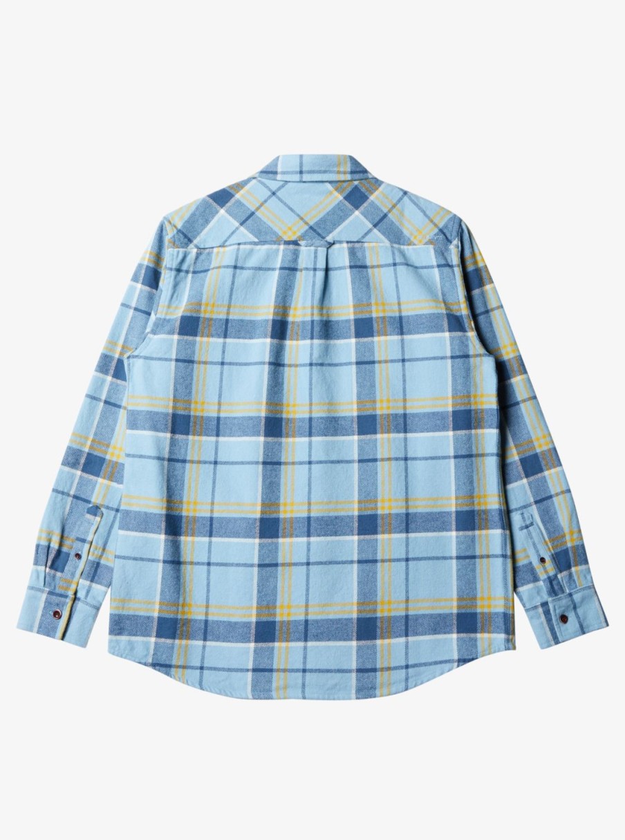 Waterman Quiksilver | Waterman Lower Ridge Flannel Shirt Dusk Blue Lower Ridge