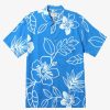 Mens Quiksilver Shirts & Polos | Waterman Cruise Town Woven Shirt Directoire Blue Cruise Town