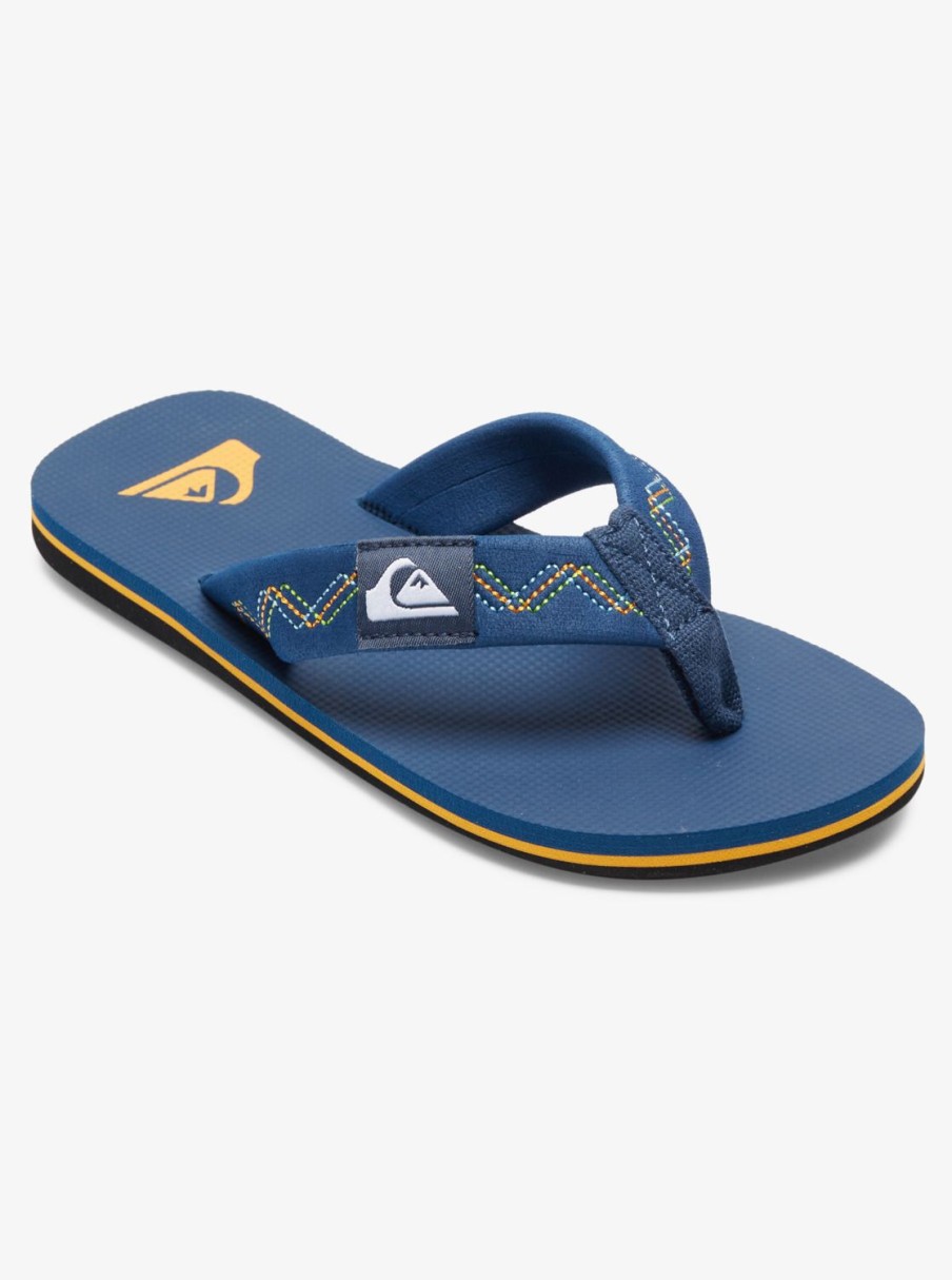 Boys Quiksilver Sandals | Boy'S 8-16 Molokai Stitchy Sandals Blue 1