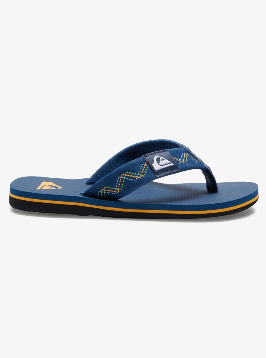 Boys Quiksilver Sandals | Boy'S 8-16 Molokai Stitchy Sandals Blue 1