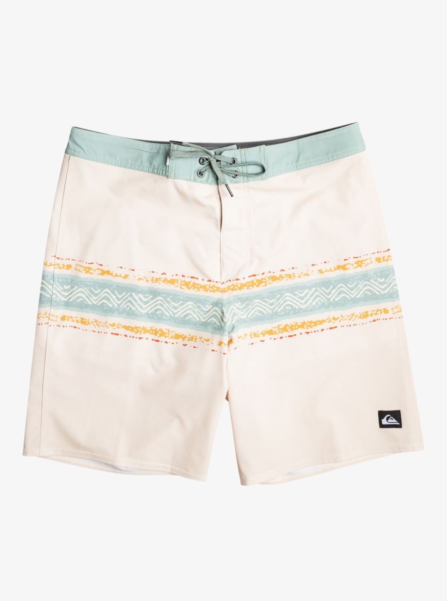 Mens Quiksilver Boardshorts | Surfsilk Mesa Stripe 19" Boardshorts Birch